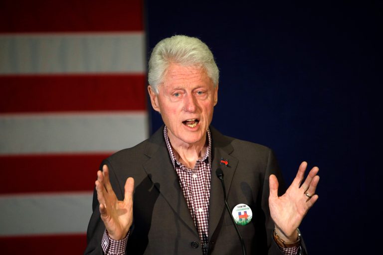 Donald Trump mocked Bill Clinton Friday morning by openly wondering if Clinton would bring the 