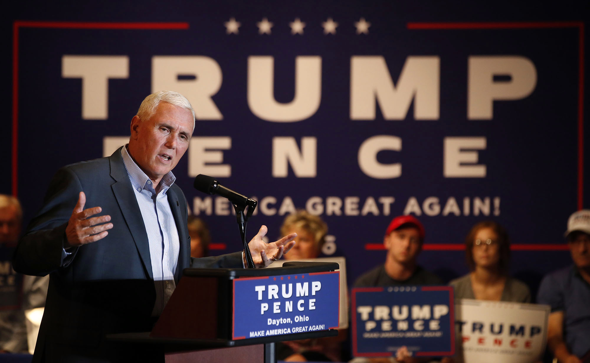 Watch: Pence silent on releasing tax returns