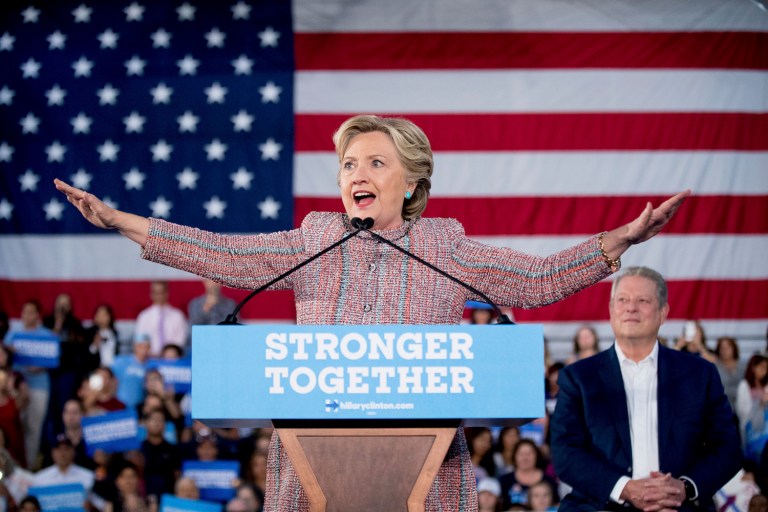 The Democratic nominee has extended her lead over the GOP politician. (AP Photo/Andrew Harnik)