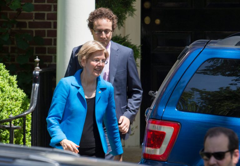 Warren's appearance will also add fuel to the fire for the rumors that she will be Clinton's running mate. (AP Photo/J. Scott Applewhite)