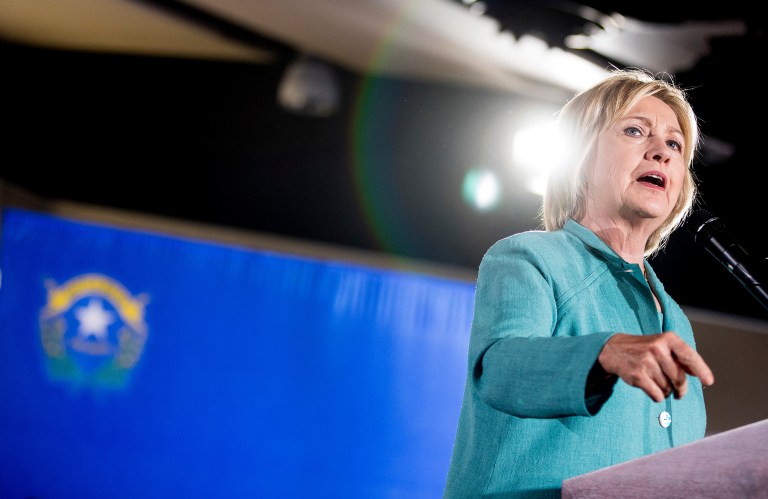 Hillary Clinton pulled ads in Virginia and Colorado. (AP Photo/Andrew Harnik)