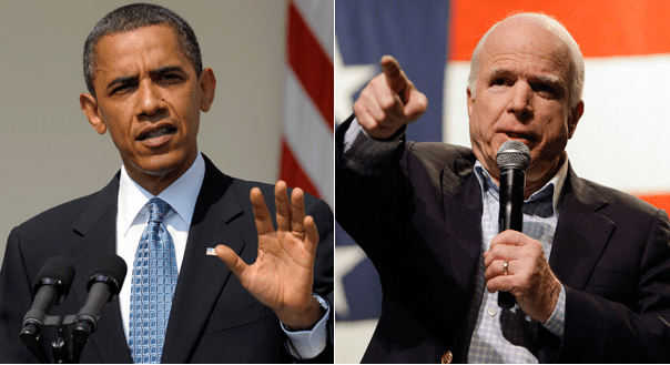 Obama embraces McCain’s losing 2008 slogan