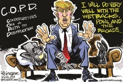 Editorial cartoon: Conservatives on a path to destruction