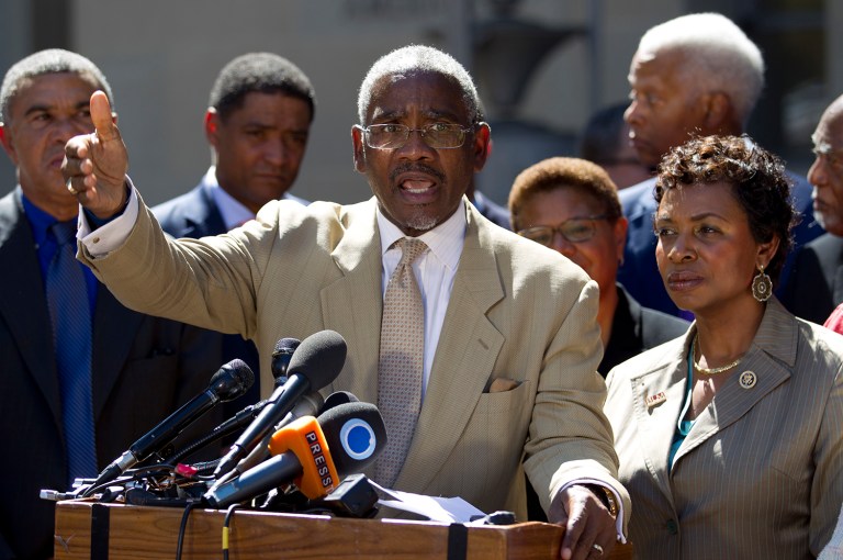 Rep. Gregory W. Meeks said he would soon meet with the Republican lawmaker who claimed protesters against police shootings are motivated by hatred for whites, and said he needs to hear 
