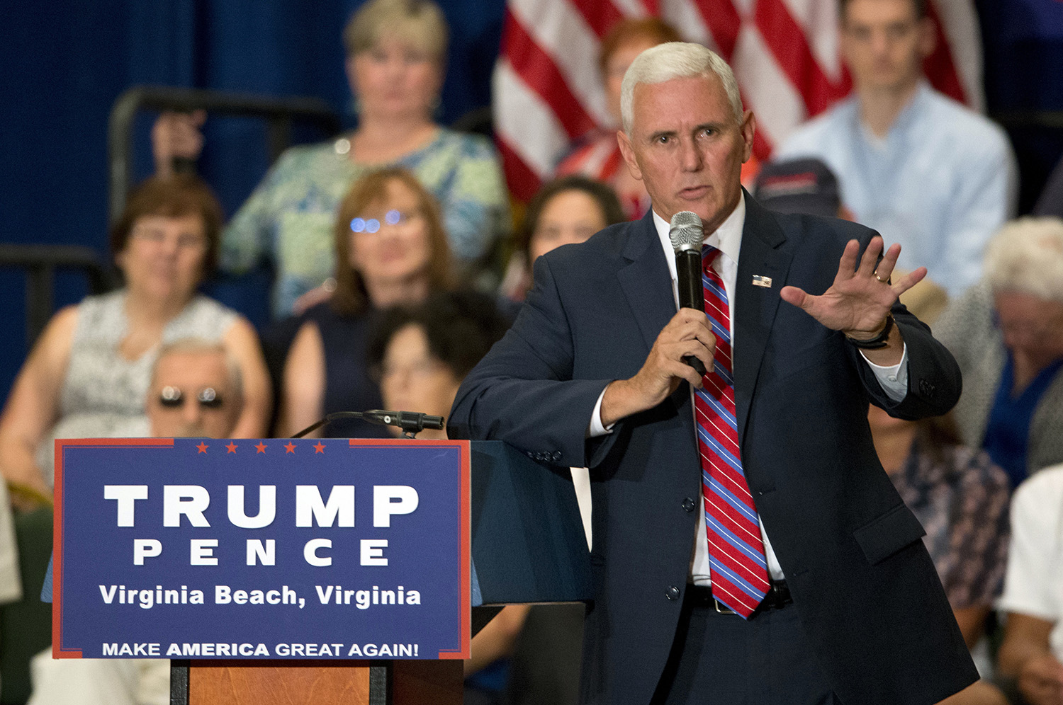 Pence: Trump was not advocating violence against Clinton