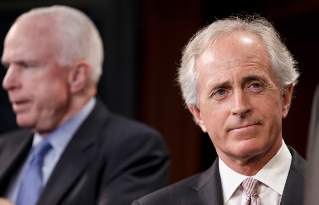 Corker rejects McCain’s ‘act of war’ rhetoric