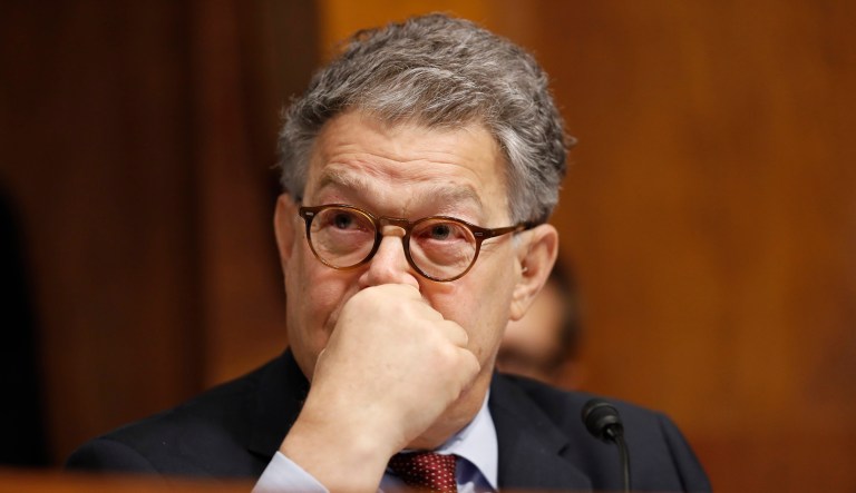 On Wednesday, several Democrats called on Sen. Al Franken, D-Minn., to resign from office after a seventh woman came forward accusing Franken of forcibly trying to kiss her in 2006. What took them so long? Why is now the right time to call for Franken to resign? (AP Photo/Alex Brandon)