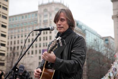 Singer, Jackson Brown performs at 