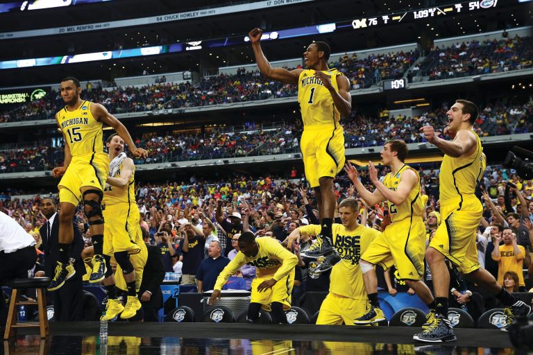Tom Pennington/Getty Images
Fourth-seeded Michigan blew out third-seeded Florida to reach its first Final Four since the Fab Five made it in 1992 and 1993.