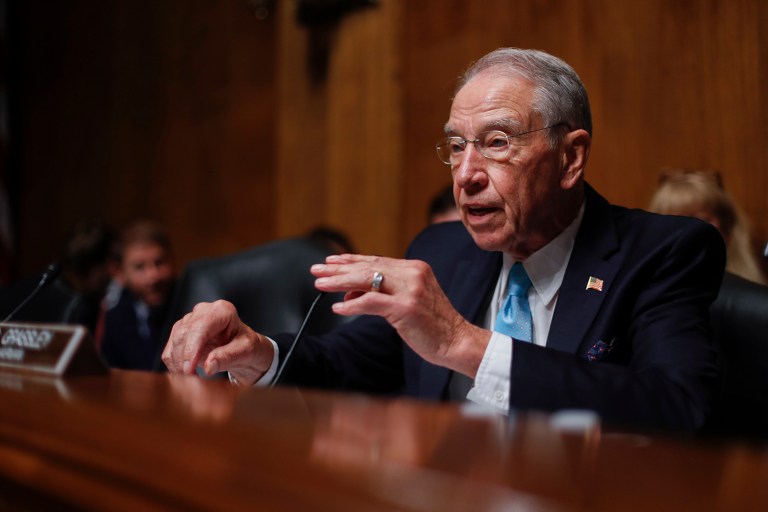 Sen. Chuck Grassley, R-Iowa, said an Oct. 11 airplane crash in East Hartford, Conn., has raised his suspicions about flight school training of the pilot. (AP Photo/Pablo Martinez Monsivais)