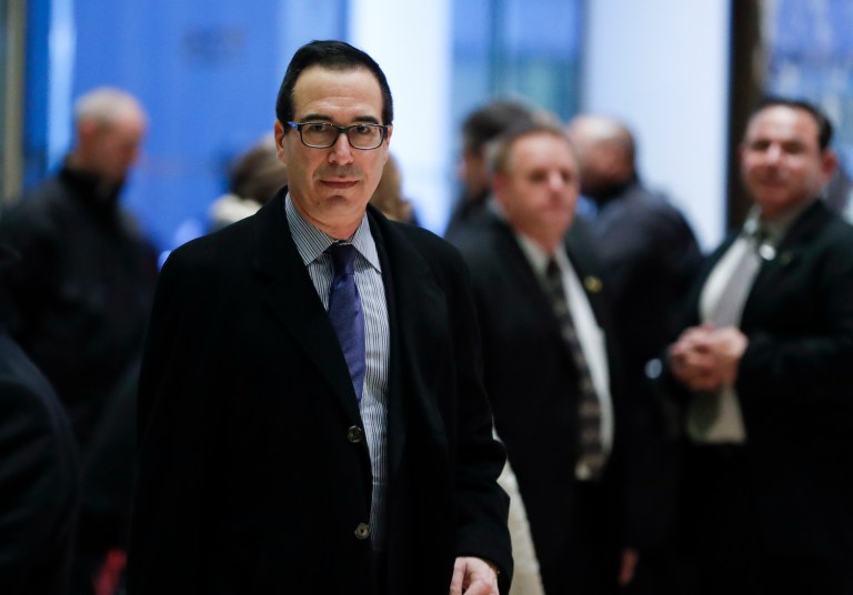 Currently the CEO of a hedge fund, Dune Capital, Mnuchin doesn't have experience in government. (AP Photo/Carolyn Kaster)