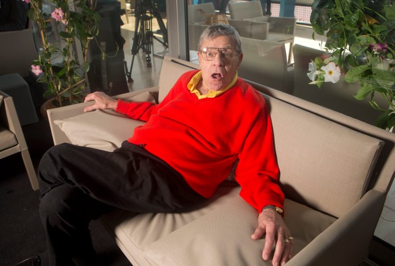 Comedian Jerry Lewis poses for portraits at the 66th international film festival, in Cannes, southern France, Friday, May 24, 2013. (Photo by Joel Ryan/Invision/AP)