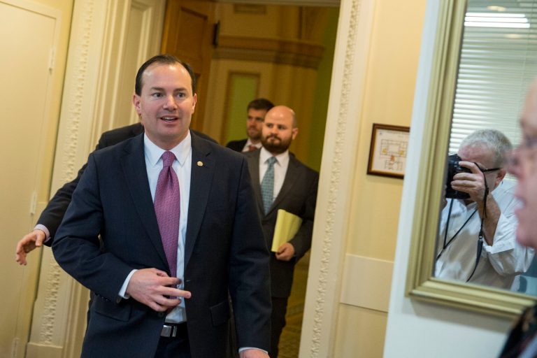 The only one of the amendments that could be passed with a simple majority is offered by Sen. Mike Lee, R-Utah. (Getty Images File)