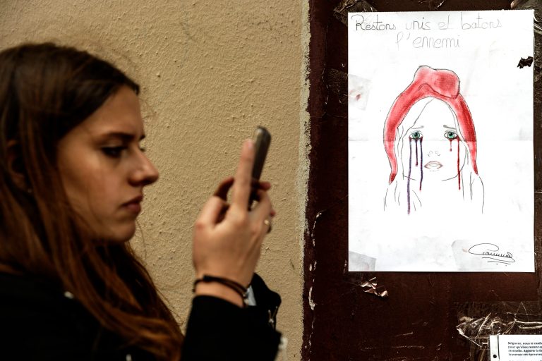 The apps the terrorists used are the two most commonly used for international texting. (AP Photo/Daniel Ochoa de Olza)