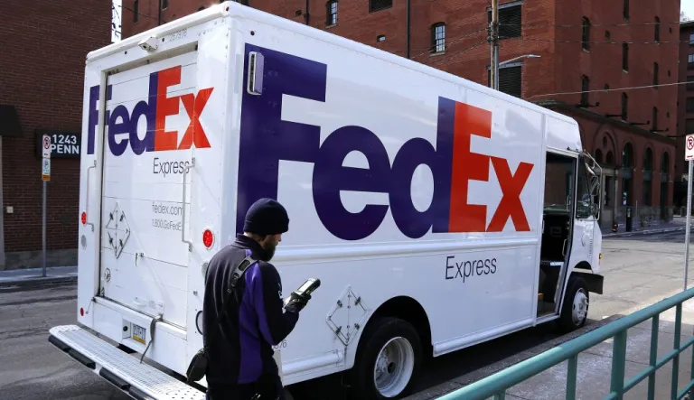 A FedEx truck.