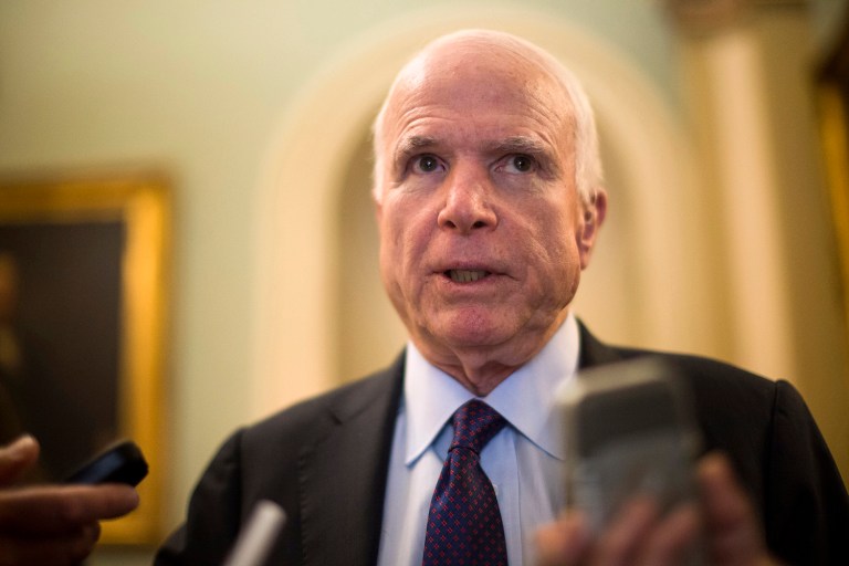 McCain said a briefing from Dunford allayed his concern the millions of dollars would again would be wasted on a flawed strategy, which spent millions only to train a handful of fighters. (AP Photo/Brett Carlsen, File)