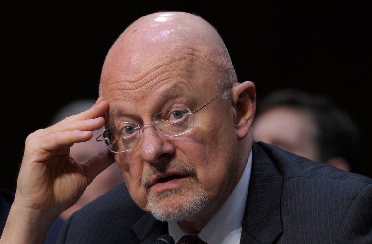 President Obamaâs spokesman defended James Clapper, the intelligence official who told Congress that the government does not collect data on the American people (AP Photo/Susan Walsh)