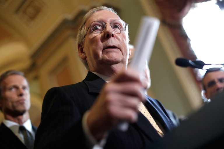 To honor incoming Senate Majority Leader Mitch McConnell's commitment to run the chamber according to 
