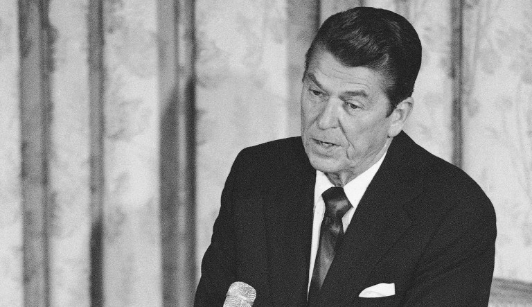 Reagan, governor of California, was in the midst of his first quest for the presidency. (AP Photo/Rusty Kennedy)