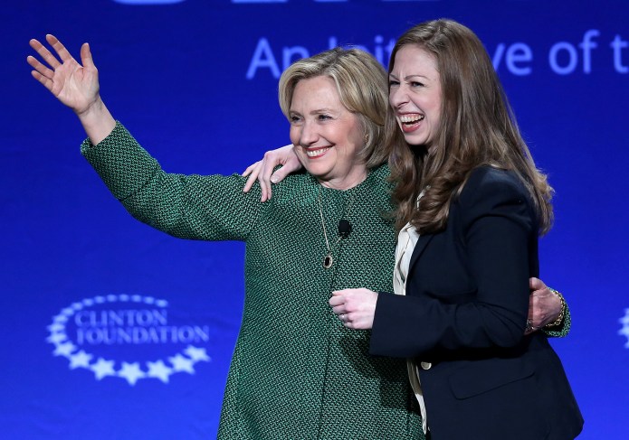Chelsea Clinton used her foundation office "to run a business" and another employee used "office space of a donor in [C]hicago." (Getty Images File)