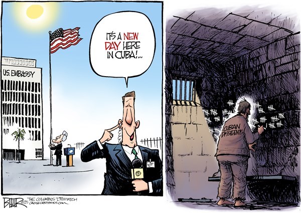 Editorial cartoon: A new day in Cuba
