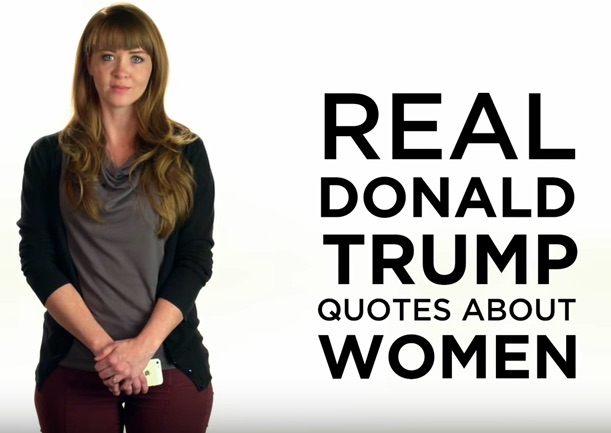 Women Read Trump’s Misogynistic Quotes in New Ad