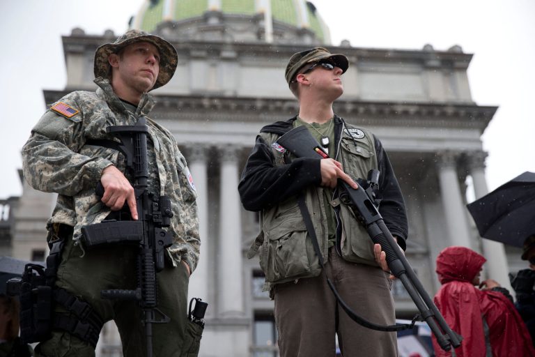 The NYT seems to think Supreme Court rulings on abortion are definitive, though cases on the right to bear arms are still up for debate. (AP Photo)