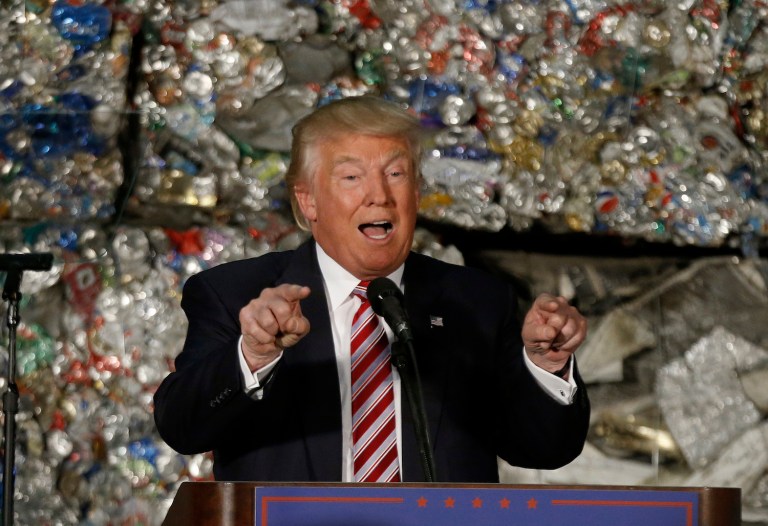 Trump says he also would get rid of new ozone regs, Waters of the U.S. rule, leading one environmental group to call his plans a 