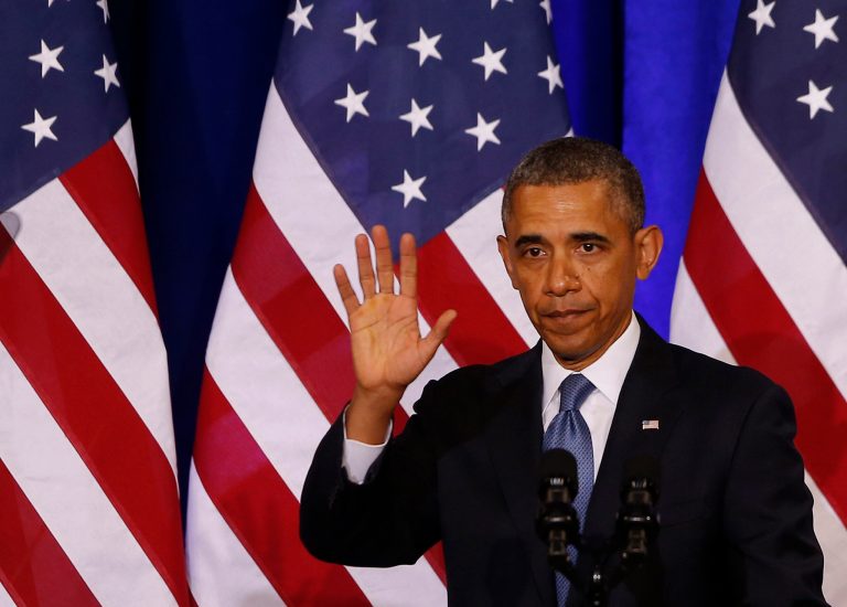 FILE - In this Jan. 17, 2014 file photo, President Barack Obama waves to the audience after he spoke about National Security Agency (NSA) surveillance, at the Justice Department in Washington. Several of the key surveillance reforms unveiled by President Barack Obama face complications that could muddy the proposalsÃ? authority, slow their momentum in Congress and saddle the government with heavy costs and bureaucracy, legal experts warn. (AP Photo/Charles Dharapak, File)