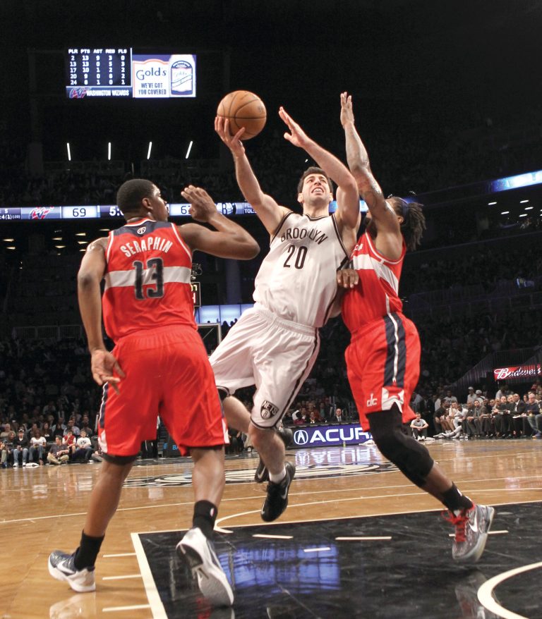Bruce Bennett/Getty Images
Little-used Nets rookie Toko Shengelia had 11 points and 11 rebounds in Brooklyn's win over the Wizards on Monday.