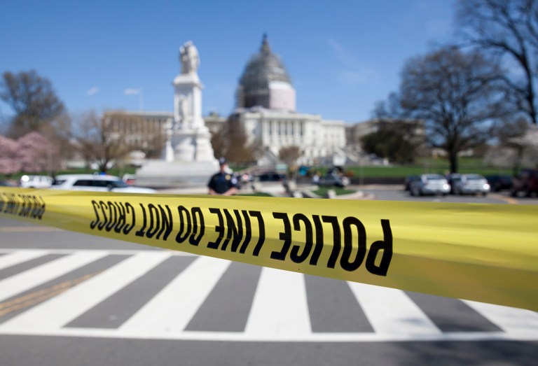 Police confirmed two suspects were taken into custody, but have not indicated whether federal employees or lawmakers were involved. (AP Photo)