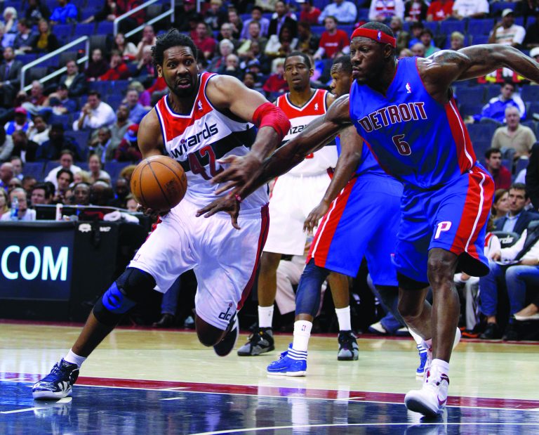 Evan Vucci/AP
Center Nene averaged 14.5 points and 7.5 rebounds in 11 games with the Wizards.
