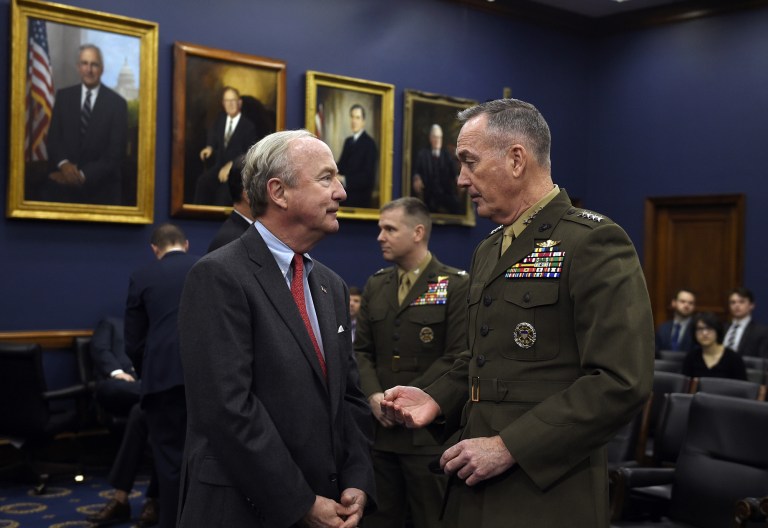 House Appropriations Subcommittee on Defense Chairman Rep. Rodney Frelinghuysen, R-N.J., left, said during the full committee mark up that the bill is not a 