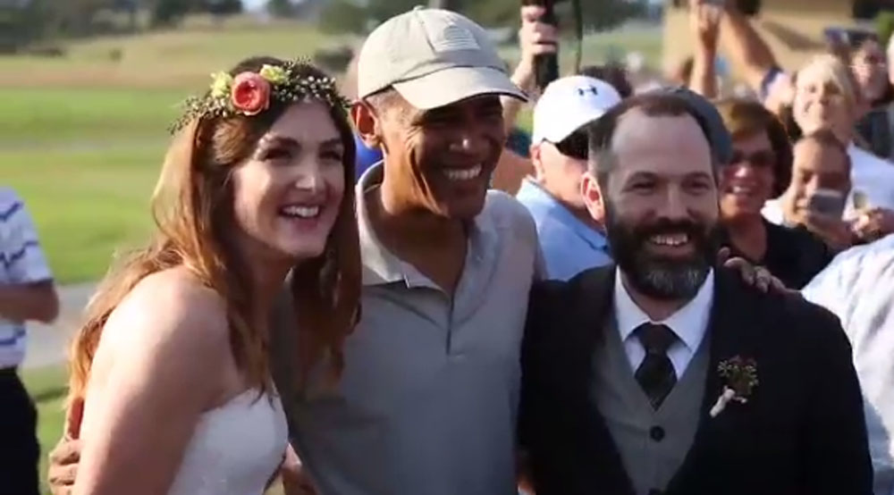 President Obama, wedding crasher