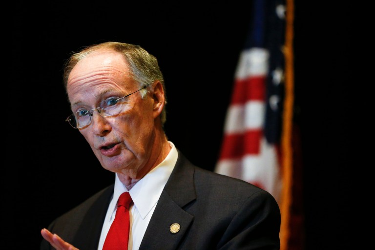 Alabama Gov. Robert Bentley could discuss possible replacements for Sen. Jeff Sessions when the two Republicans meet in Washington on Friday. (AP Photo/Brynn Anderson)