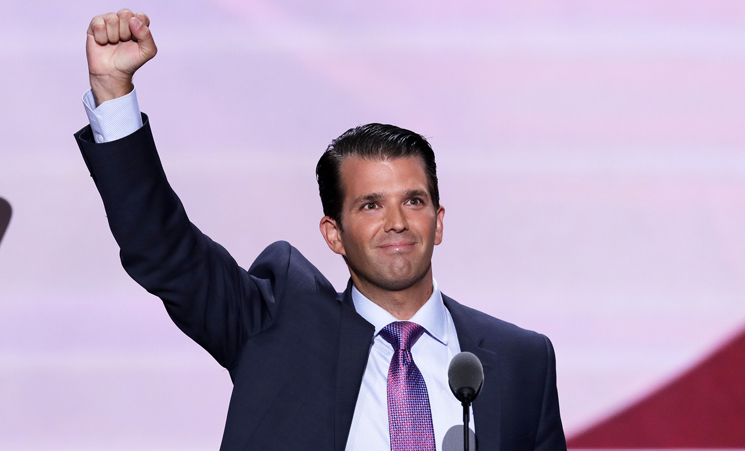 Trump Jr. sells father’s ‘unrelenting determination’
