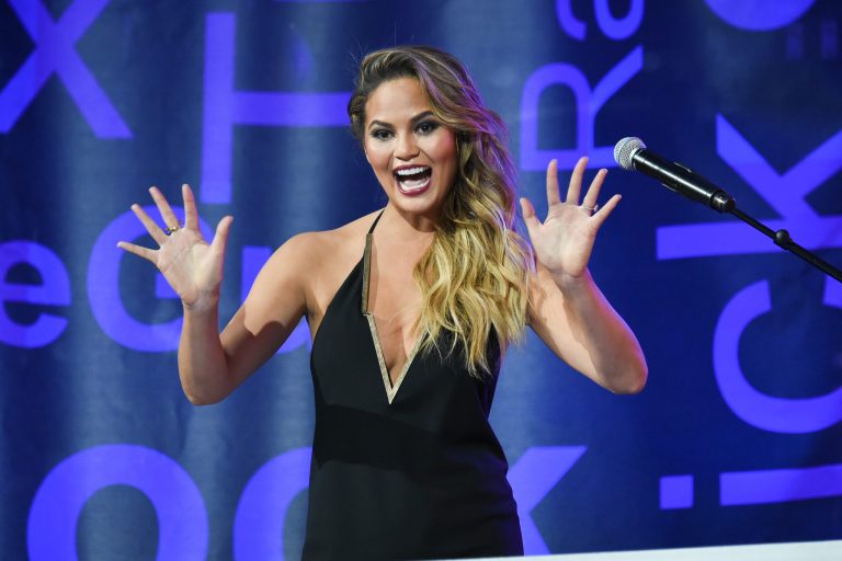 Model Chrissy Teigen has been expressing her distaste for Donald Trump on Twitter since Sunday, and her crusade against the GOP presidential front-runner has continued into Wednesday. (Evan Agostini/Invision/AP)