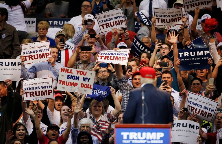 The incident is the second involving a military-connected Trump supporter in a violent episode at an event. (AP Photo/Ross D. Franklin)