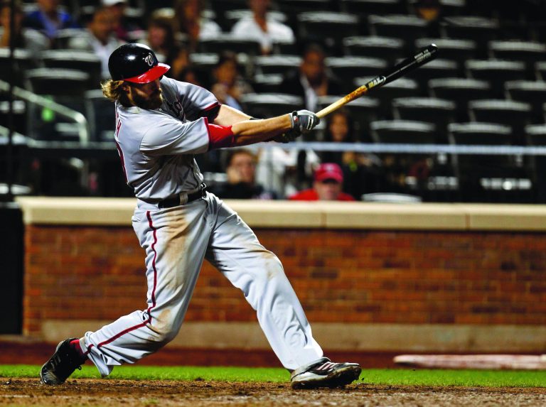 Jeff Zelevansky/Getty Images
Outfielder Jayson Werth entered Sunday's game batting .337 in 89 at-bats as the Nationals' leadoff hitter.