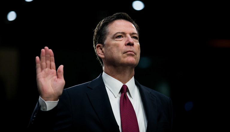 Former FBI Director James Comey's testimony before the Senate Intelligence Committee Thursday sent Twitter into a furor. (Graeme Jennings/Washington Examiner)
