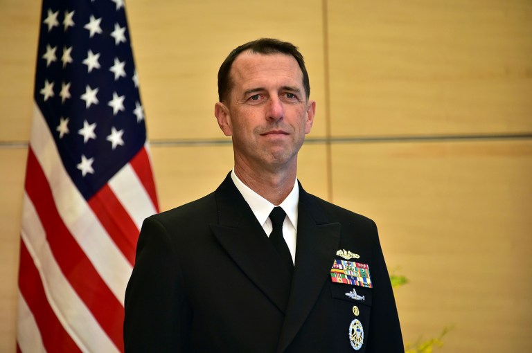 Chief of Naval Operations Adm. John Richardson will discuss the investigation's findings, as well as the way forward and any decisions on punishments for sailors that have been decided by next week, according to a Navy official. (Yoshikazu Tsuno/Pool Photo via AP, File)