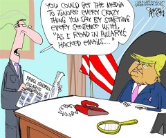 Editorial cartoon: Trump’s best diversion