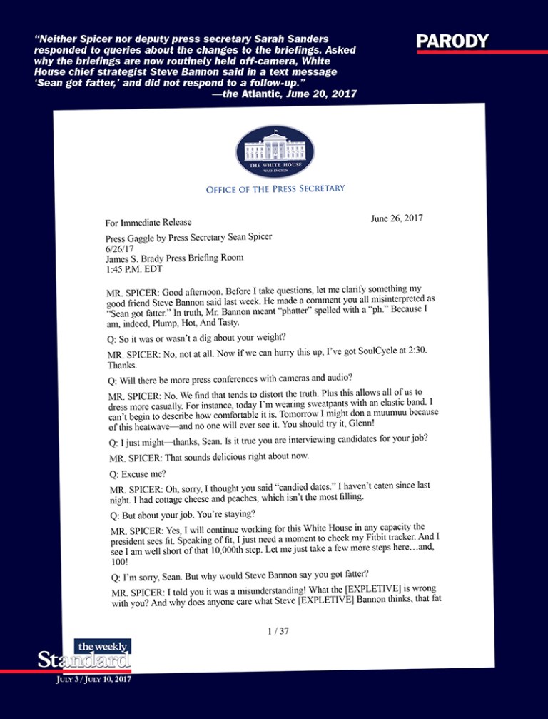 The Off-Camera White House Briefing