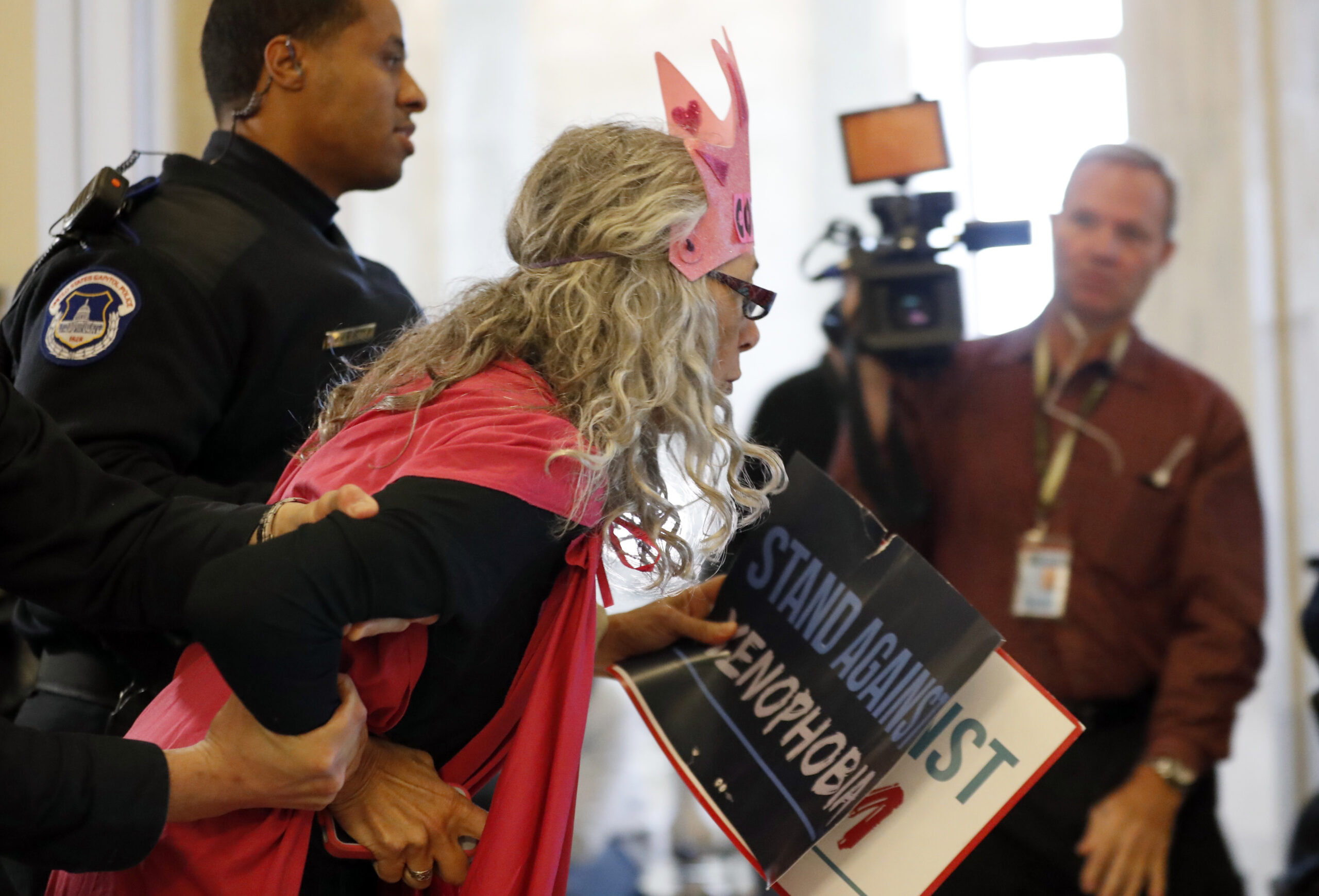 Here’s what happened to the 25 protesters arrested at Sessions’ hearing