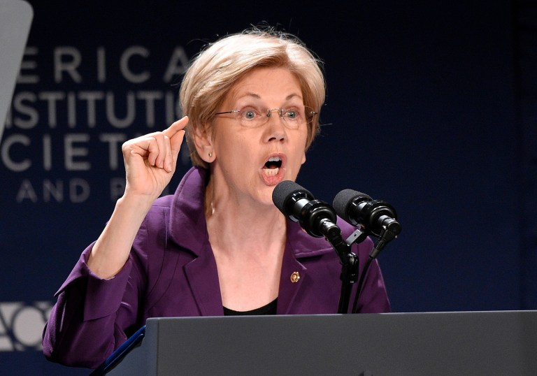 Sen. Elizabeth Warren, D-Mass., called Donald Trump a 