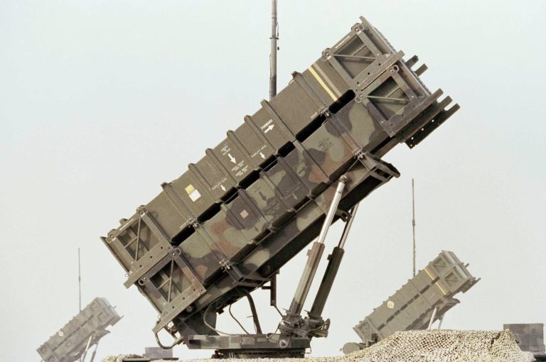 U.S. Patriot air defense system on site in Saudi Arabia during Operation Desert Storm in 1990. (AP Photo)