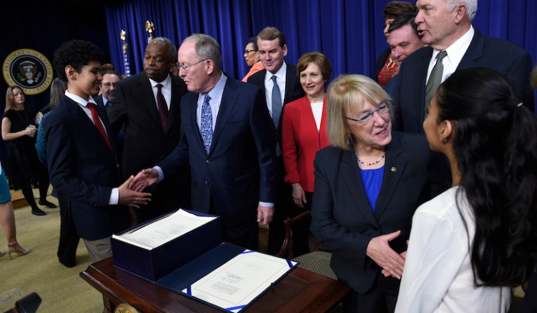 This is largely thanks to bipartisan support for a bill that replaced No Child Left Behind in late 2015. (AP Photo/Susan Walsh)