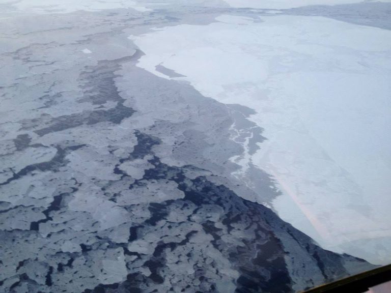This handout photo provided by The National Oceanic and Atmospheric Administration (NOAA) shows Arctic sea ice earlier this year. Scientists spent three weeks in the region analyzing conditions, as recent reductions in sea ice extent in the autumn months impacts weather patterns regionally and perhaps farther afield. The Arctic took a bit of a break from its rapid melting this year. But a federal Arctic report card says global warming is still massively altering the top of the world, reducing the number of reindeer, shrinking snow and ice and yet increasing certain fish and the growing season. (AP Photo/NOAA)
