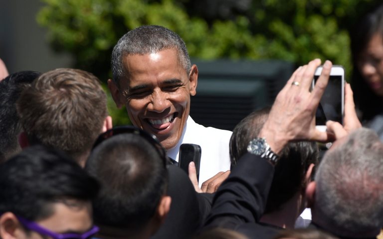 President Barack Obama appears to be going out on a polling high. (AP Photo/Susan Walsh)