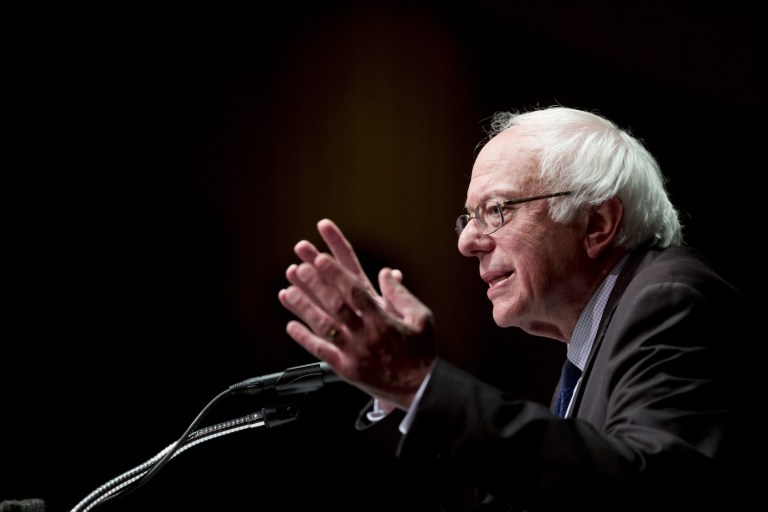 Candidate wants party's position to be that no vote will happen this year on the 12-nation trade pact. (AP Photo/Mike Groll)